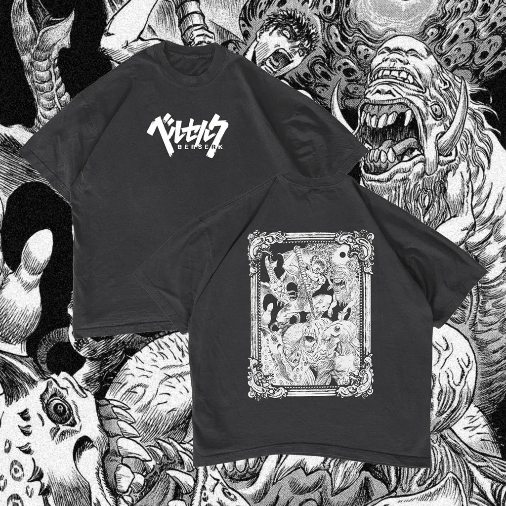 Berserk Guts Oversized T-shirt Anime Vintage #02