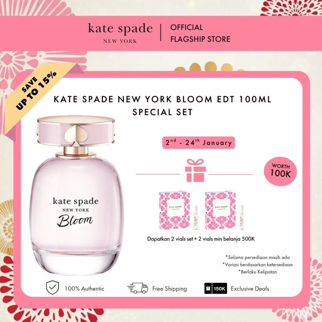 Kate Spade New York Bloom EDT 100ml - Parfum Wanita