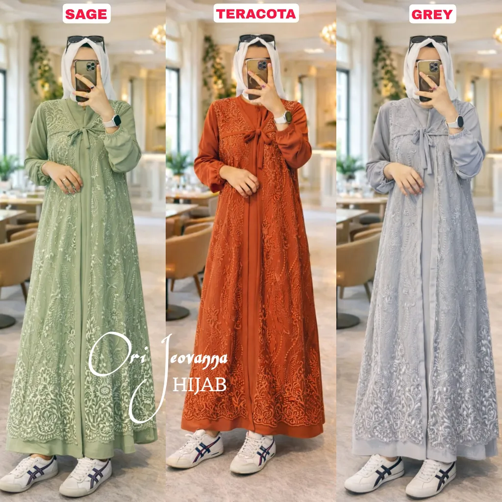 Aqsa gamis brokat mewah elegant/ gamis cantik kondangan hits || dress gamis lebaran terbaru warna burgundy teracota mahogany