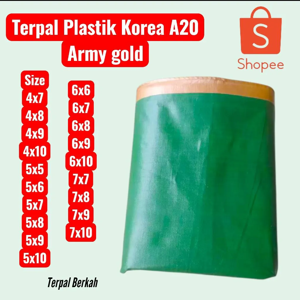 Terpal Korea A20 Tebal Jumbo – Anti Bocor, Tahan Panas & UV