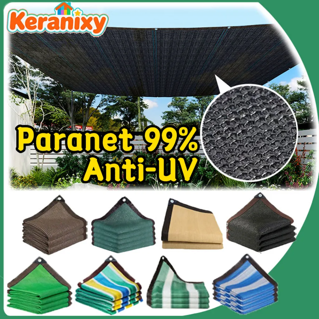Keranixy Paranet 99% Anti-UV Jaring Paranet Garden Sunshade Net Sun Shade Net Outdoor Untuk Taman Pertanian Rumah Kaca