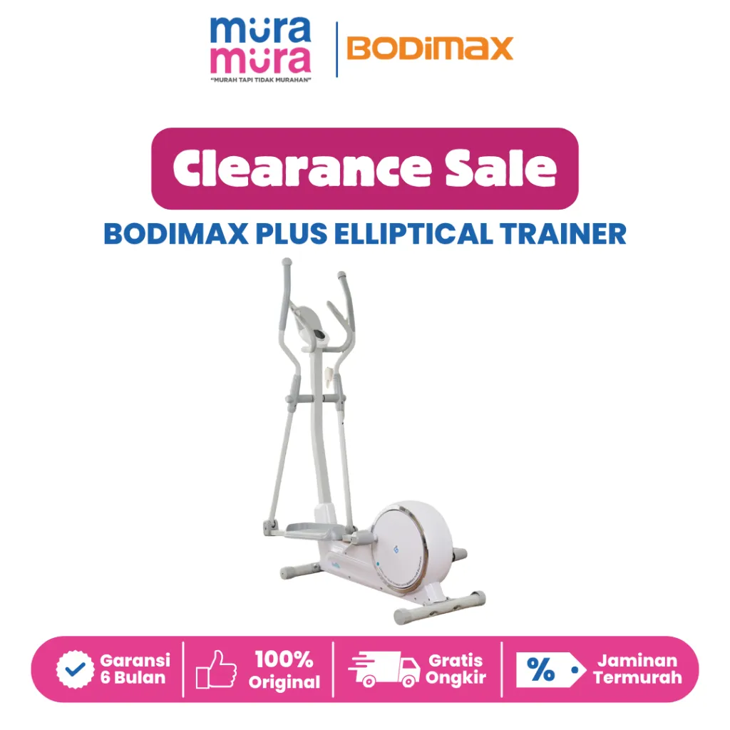 Clearance Sale Bodimax Plus Elliptical Cross Trainer Alat Gym Fitness Olahraga Stepper Sepeda Statis