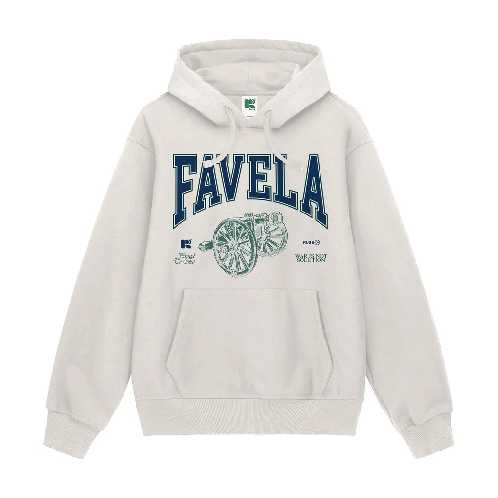 Russ Sweater Hoodie Favela Broken White