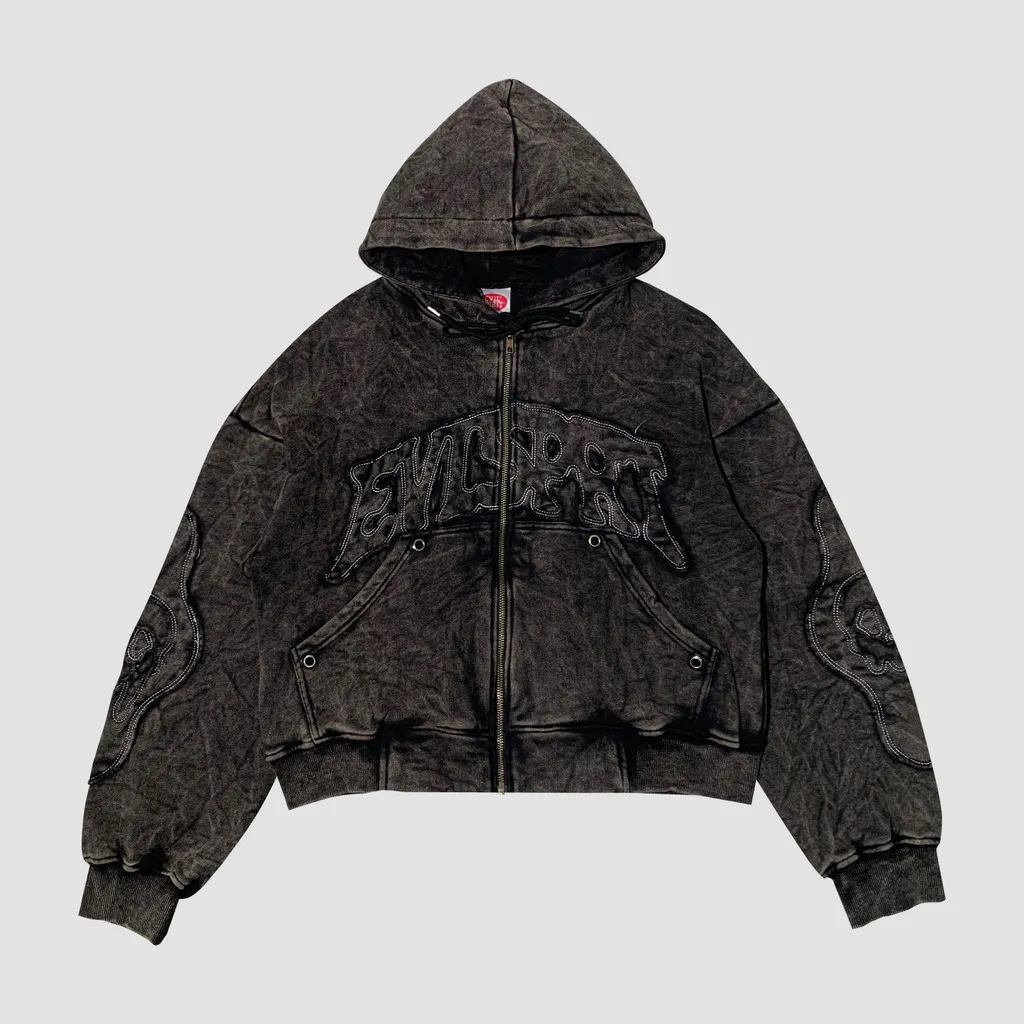 EVILSPIRIT HOODIE - LOJIE WASHED UNISEX