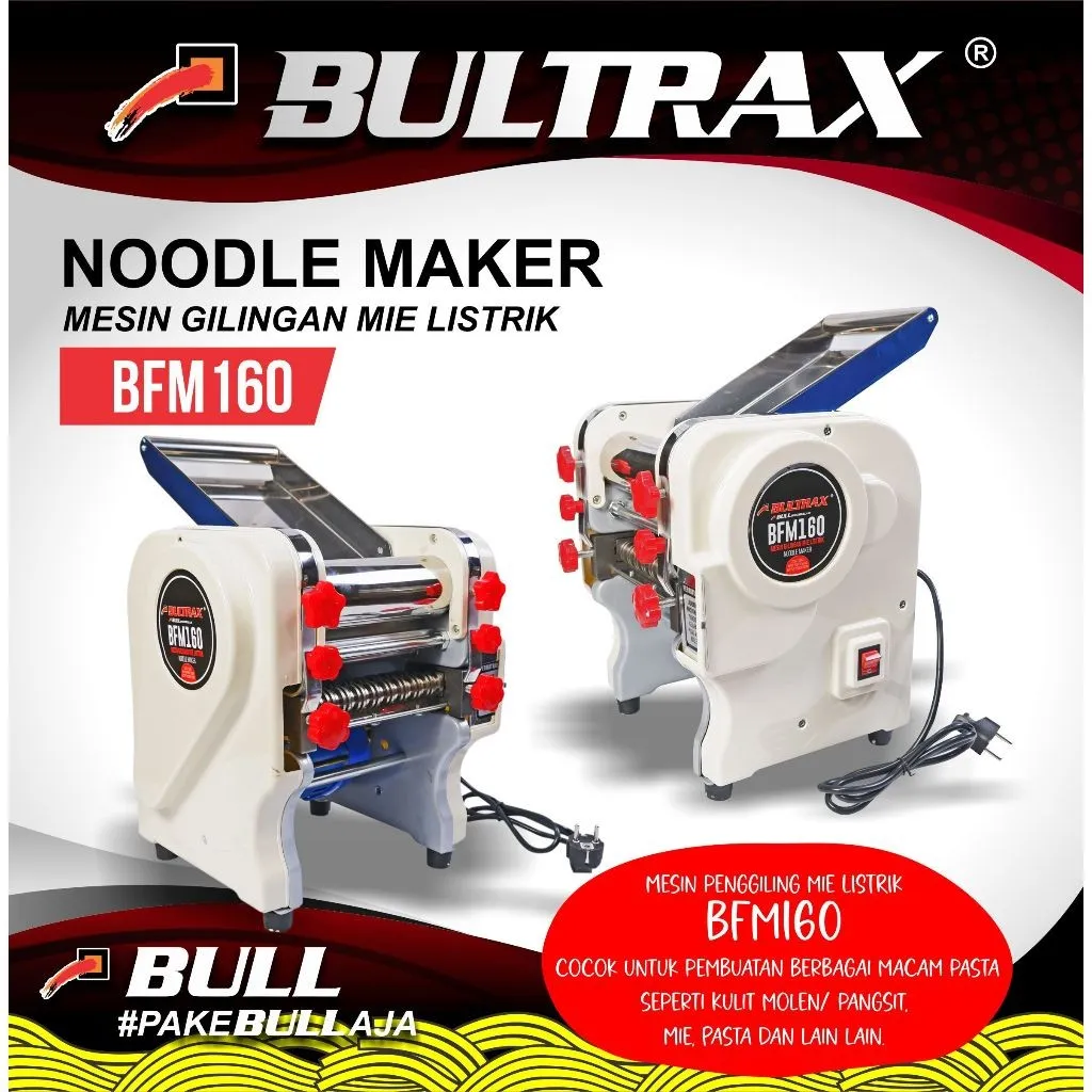 BULTRAX Mesin Gilingan Mie Listrik / Noodle Maker Lebar Roll 160mm BFM-160
