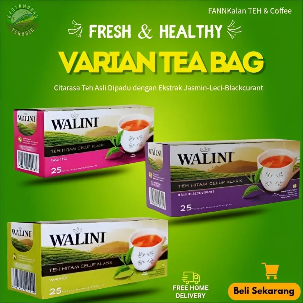 Tea Lychee Lemon Blackcurant Tea Fruit Teh Celup Walini Varian Rasa