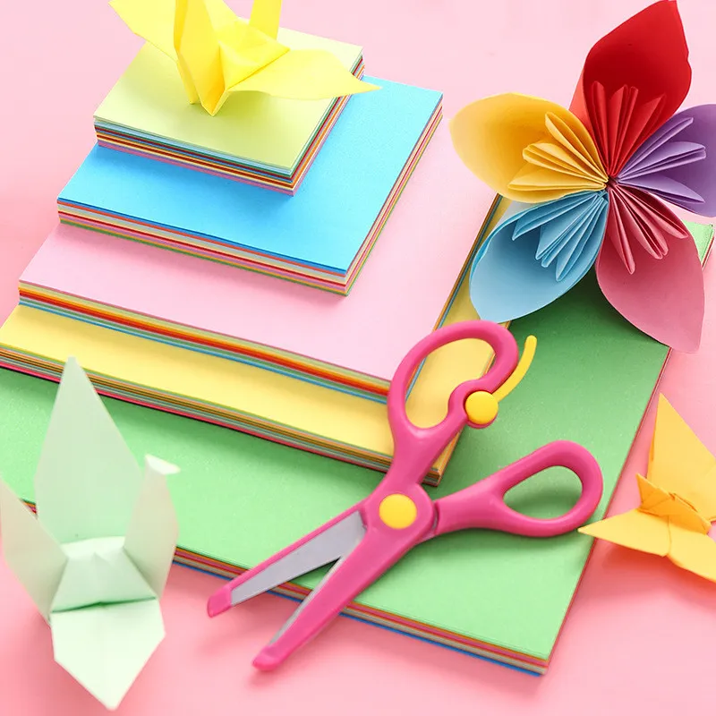 COD KERTAS ORIGAMI BERBAGAI WARNA PASTEL DENGAN BERBAGAI MACAM UKURAN ISI 100 LEMBAR TERMURAH