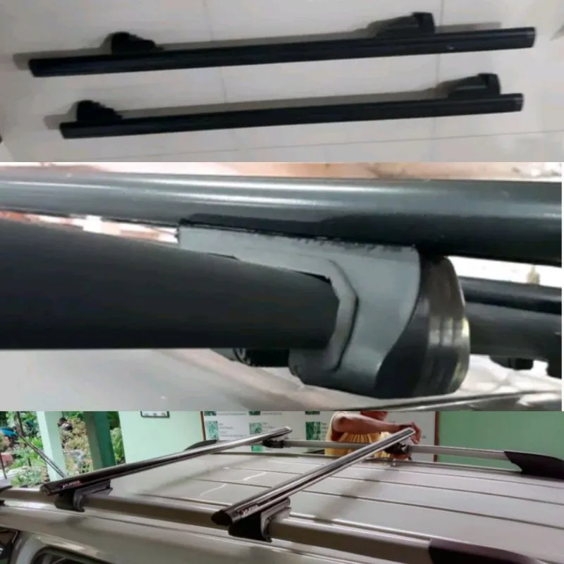 CROSS BAR / CROSSBAR / CROSBAR / SPORT RACK KAKI JEPIT ROOF RAIL MOBIL UNIVERSAL