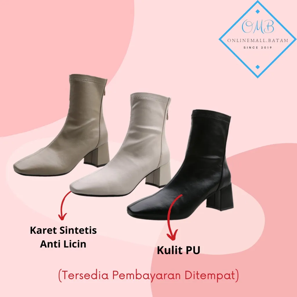 Sepatu Boots Wanita flat Fashion Kekinian Populer 241 onlinemall