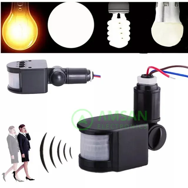 sensor gerak 220v PIR Motion 110V ~ 220V Infrared PIR Detector indoor / outdoor