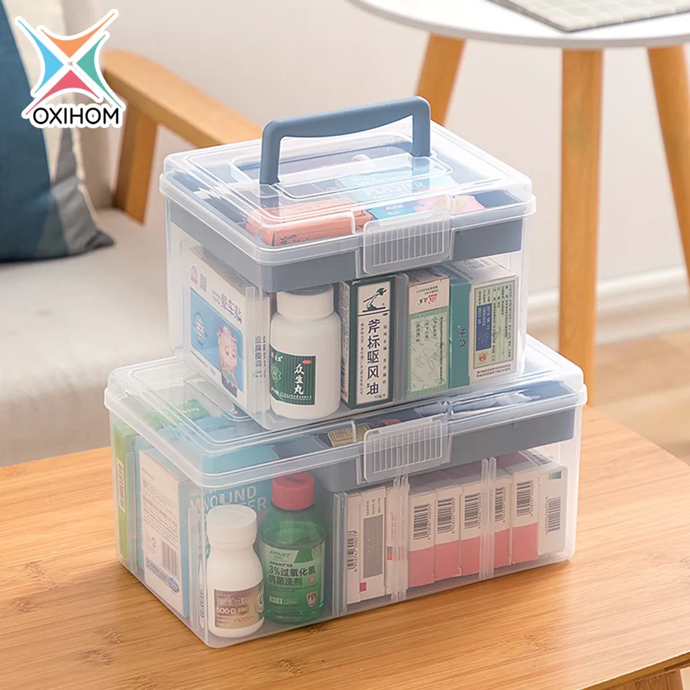 Oxihom Tempat Kotak Penyimpanan Box Mainan Kotak Obat Tool Box