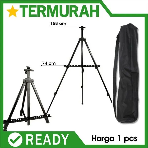 Stand Lukis Standar Holder Papan Kanvas Tripod Easel Melukis Standing