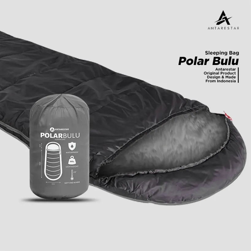 Sleeping Bag Polar Bulu Traveling Advanture Nyaman Hangat Ringkas Praktis