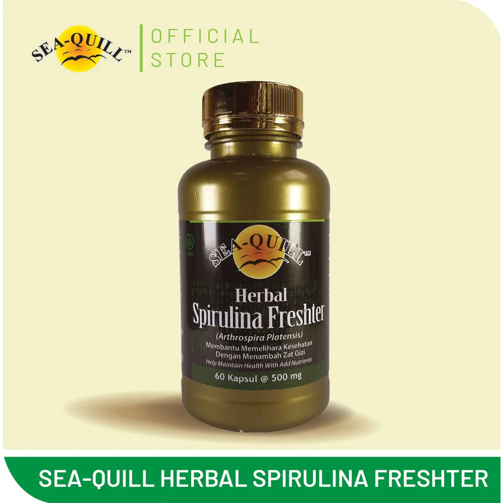 Sea Quill HERBAL SPIRULINA FRESHTER 60 kapsul