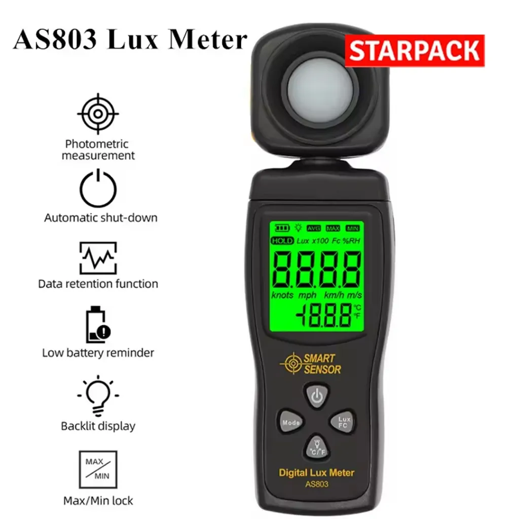 SMART SENSOR AS803 DIGITAL LUX METER