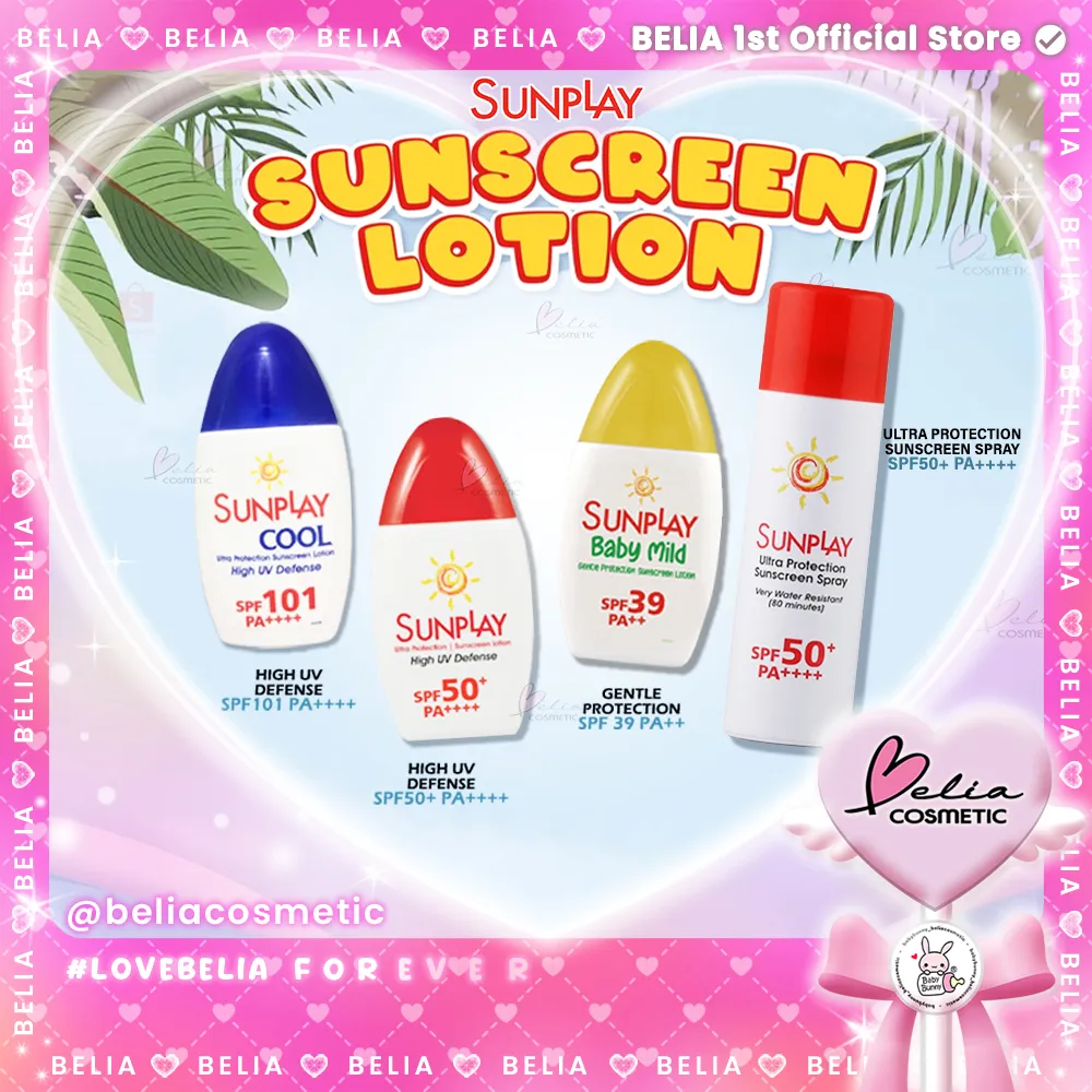 ❤ BELIA ❤ Rohto Sunplay UVA UVB SPF50 PA++++| SPF 39 PA++ | Sunblock Sunscreen Lotion | Rohto
