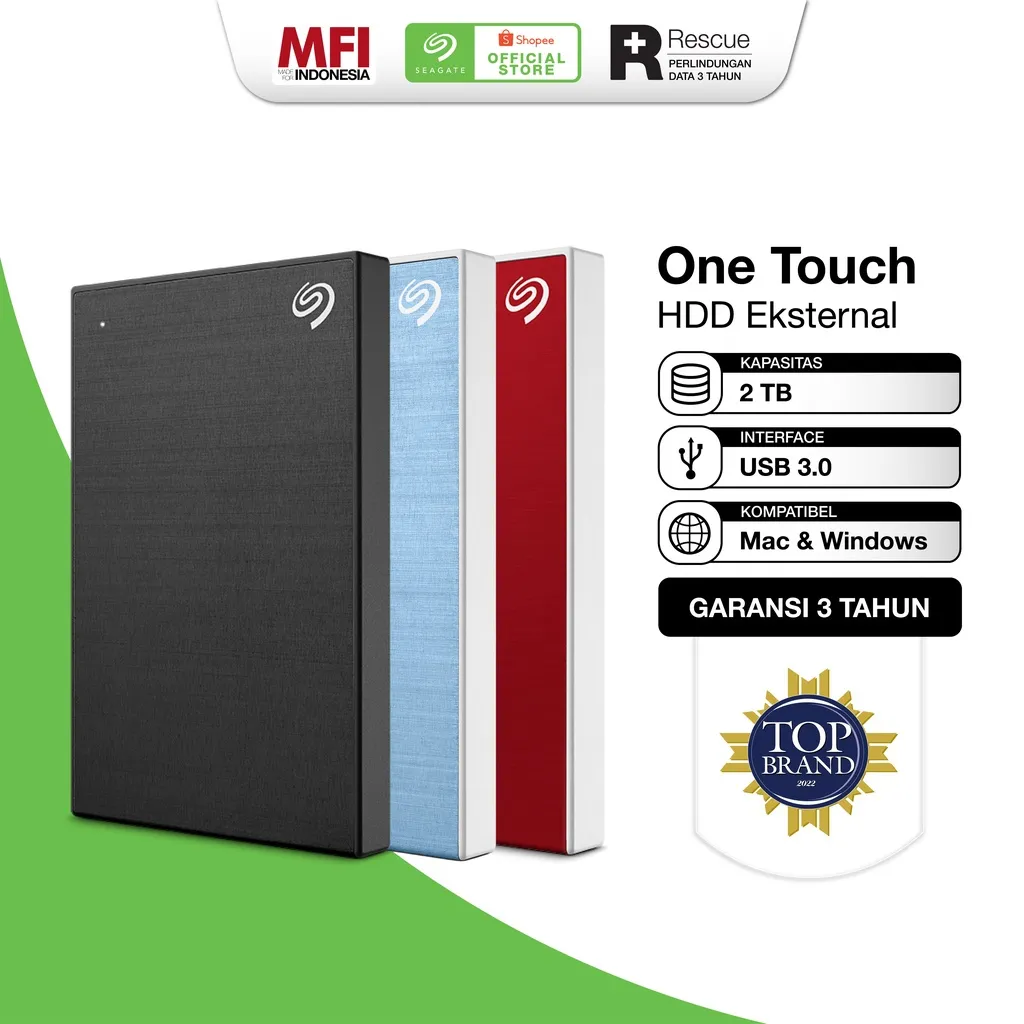 Seagate One Touch Hardisk Eksternal 2TB USB3.0
