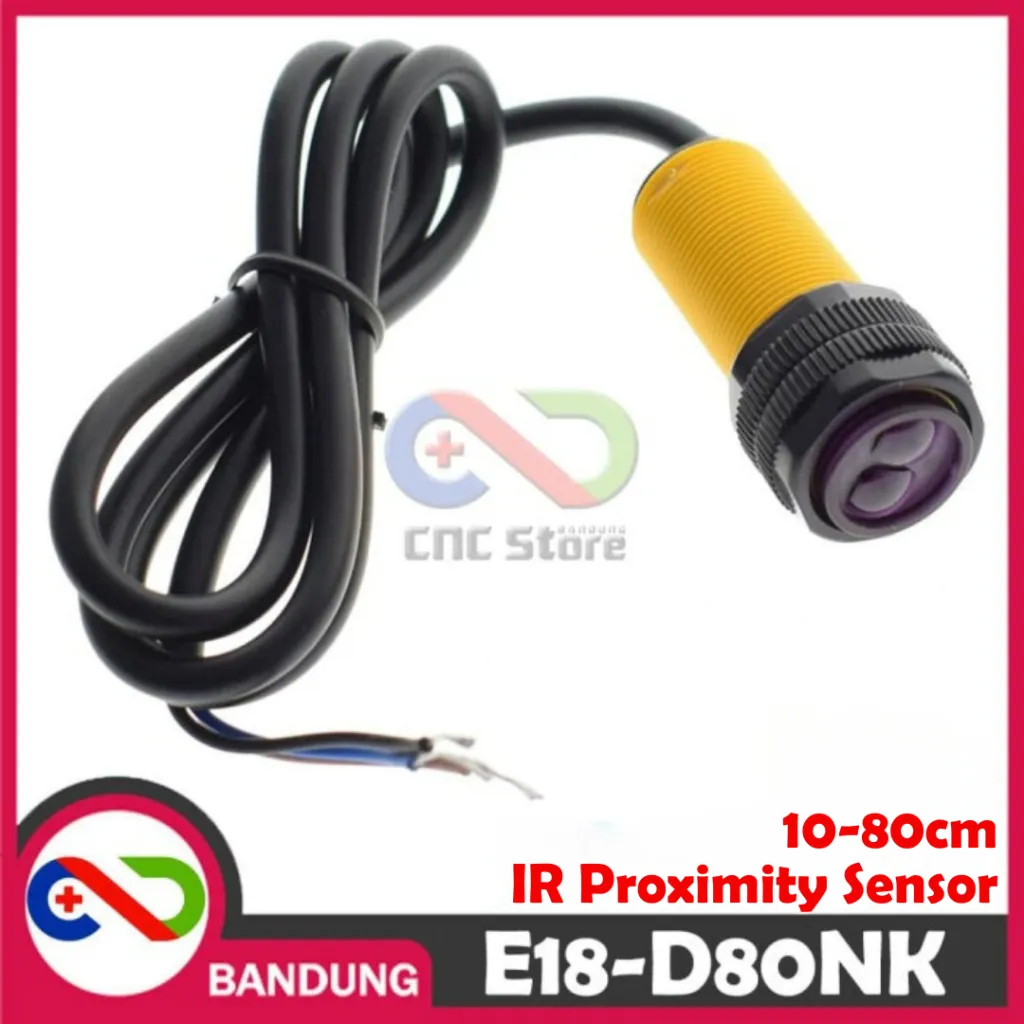 E18-D80NK SENSOR JARAK ADJUSTABLE INFRARED SENSOR SWITCH 10-80CM PROXIMITY DETECTION RANGE DISTANCE