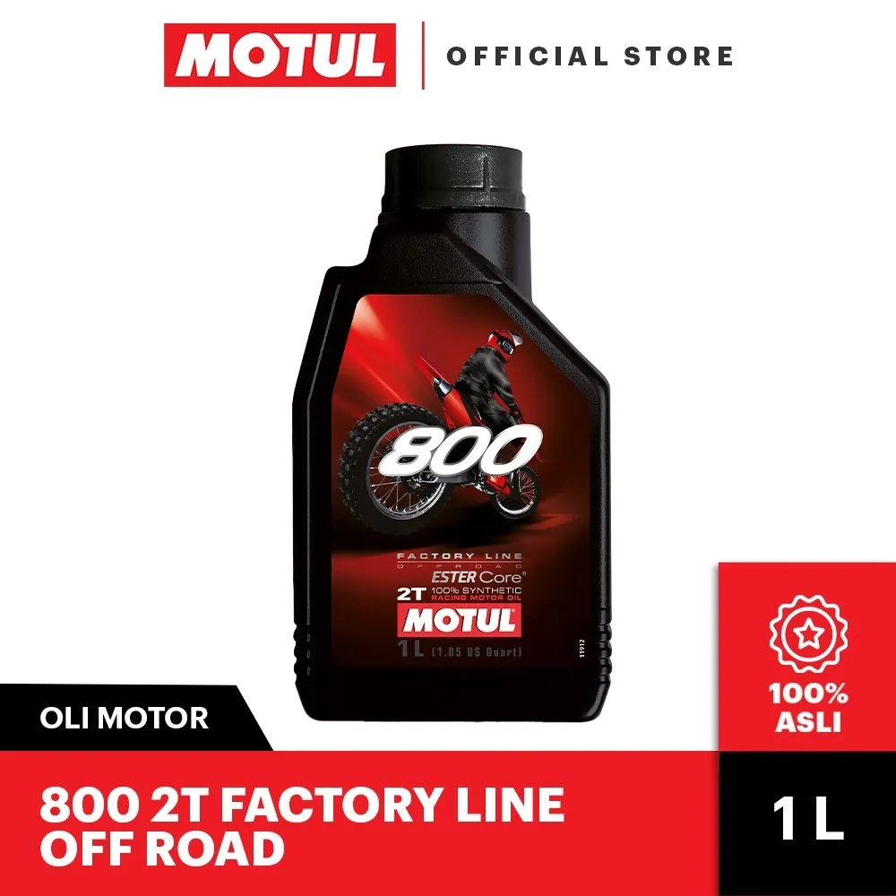*MOTUL 800 2T FL OFF ROAD (1L)* OLI SAMPING Motor 4T / Oli Mesin Motor 2T Premium - Original