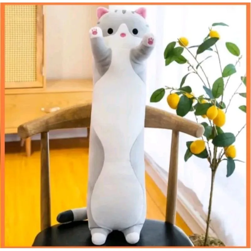 (PROMO) Boneka Bantal Guling karakter Kucing ukuran 110 CM  bahan yelvo soft Set teman tidur kado souvernir ulang tahun