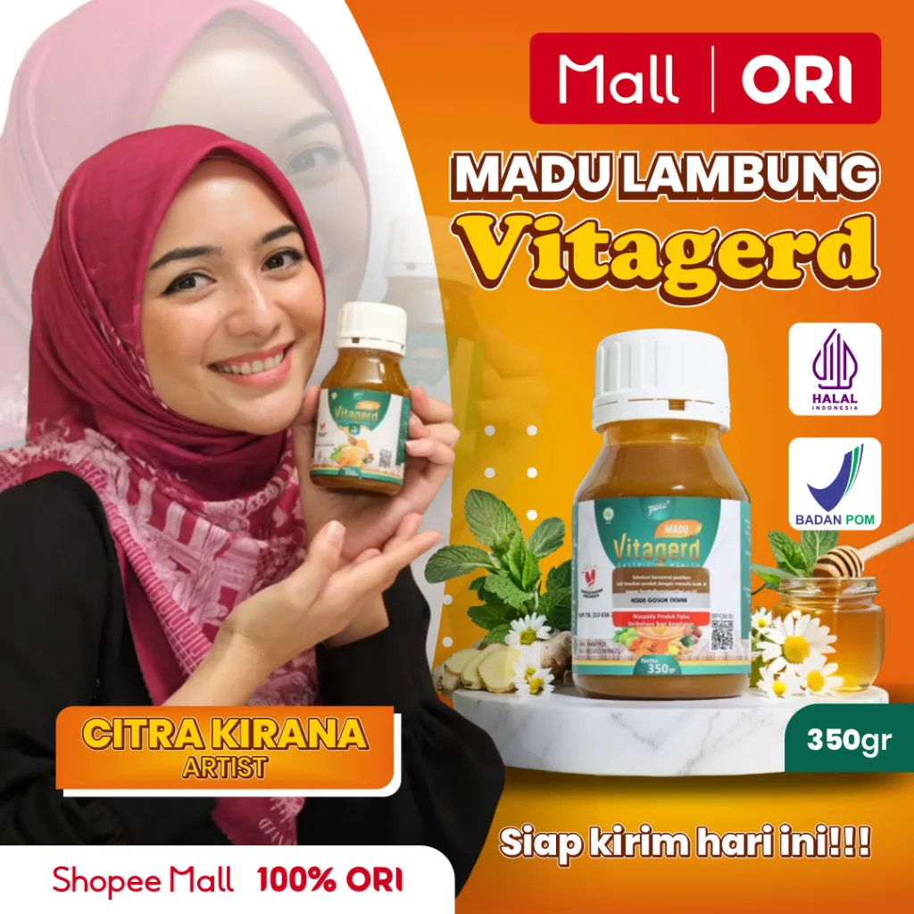 Madu Vitagerd Herbal 100% Original Untuk Menjaga Kesehatan Pencernaan Asli