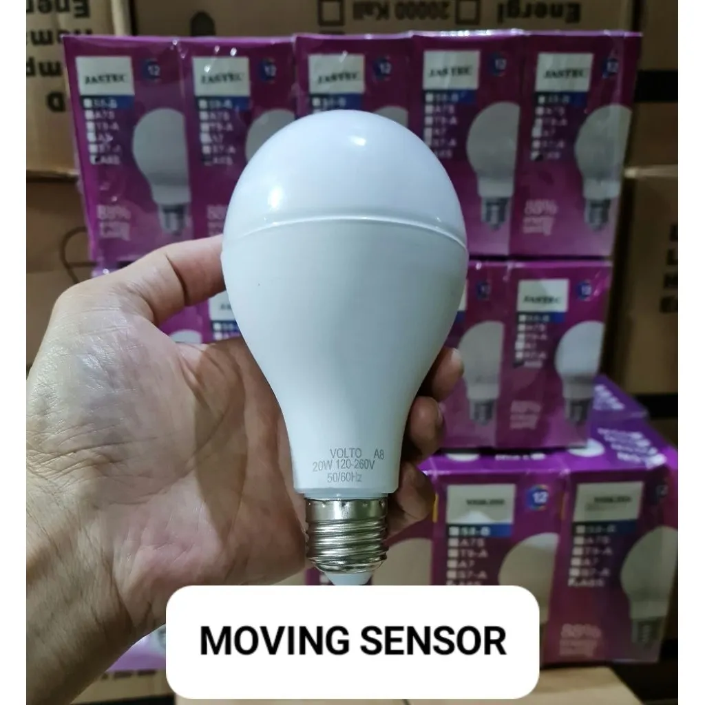 MOVING SENSOR LAMPU LED SENSOR GERAK 20W SENSOR ORANG OTOMASI MATI SAAT TIDAK ADA GERAKAN DAN MENYALAH SAAT ADA GERAKAN HEMAT ENERGI 90%