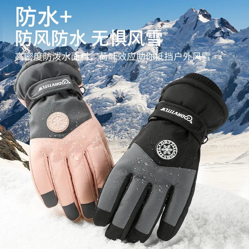 By Her Official - Sarung Tangan Winter Unisex / Sarung Tangan Thermal Anti Air Bahan Tebal / Ski Gloves / Sarung Tangan Motor Touchscreen / Riding Gloves / Caprie Winter Gloves / Sarung Tangan Musim Dingin Salju / Waterproof Men Women Glove Touchscreen