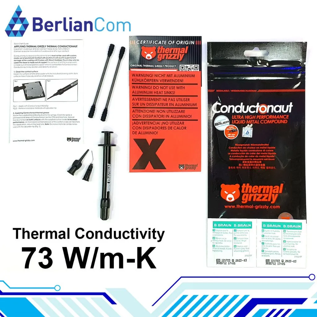 THERMAL GRIZZLY Conductonaut Liquid Metal 1 Gram