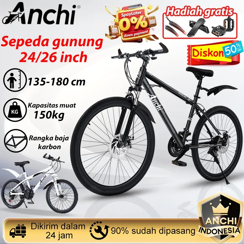 Anchi 2025 NEW Sepeda gunung MTB 24/26 ATLANTIS Odessy 730 21Speed Sepeda dewasa Mountain bike Road bike