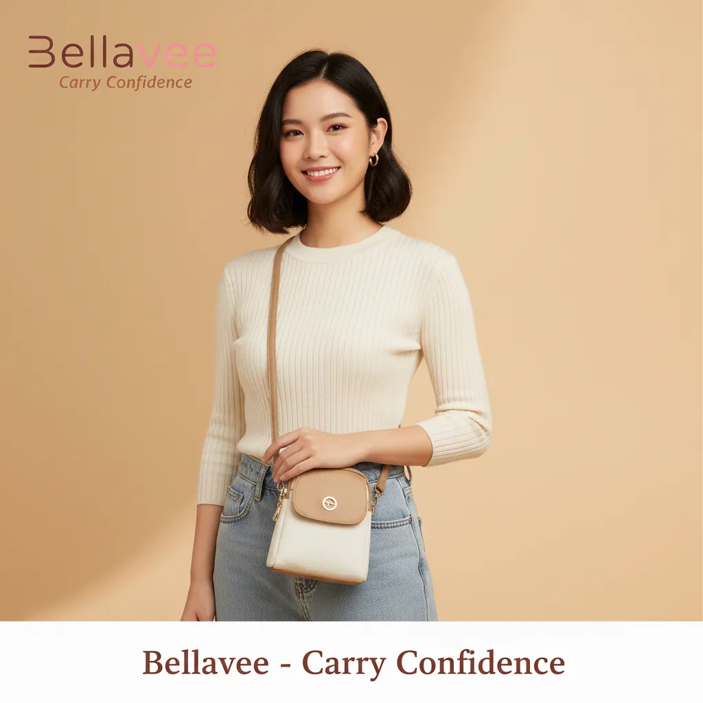 Bellavee Valencia Tas Selempang Wanita Elegan – Kulit Premium, Harian, Stylish, Klasik TH001