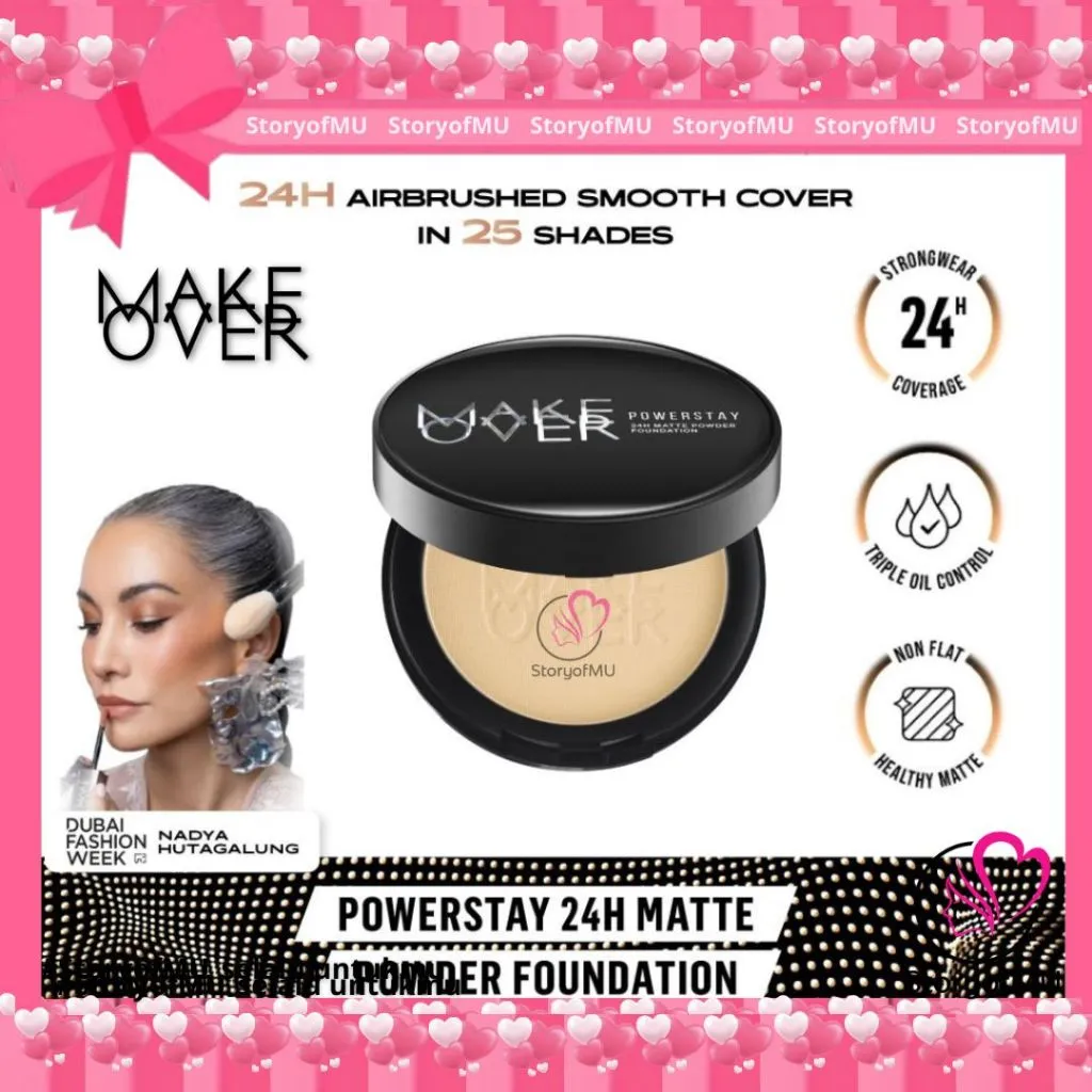 StoryofMU MAKE OVER Powerstay 24H Matte Powder Foundation 12gr - Bedak Padat | Storyofmu
