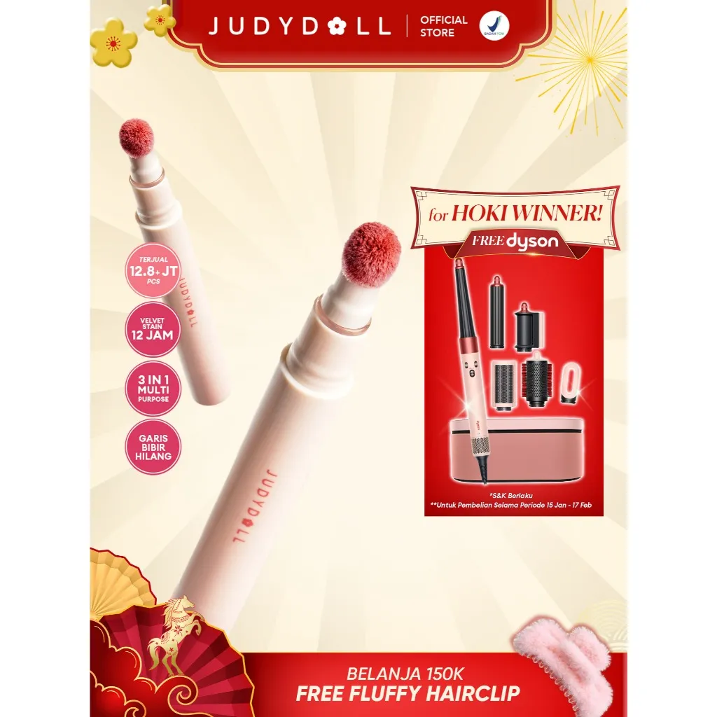 Judydoll NEW Lip Cushion Matte Lipcream - 2.4gr (Lipstick Super Nyaman, Tahan 12 Jam, Lipstik Dengan Hasil Ringan, Transferproof, Dengan Velvet Matte Finish)
