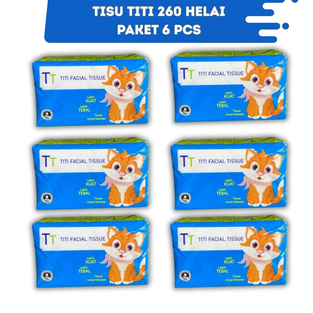 Tissue titi 260 helai paket 6 pcs