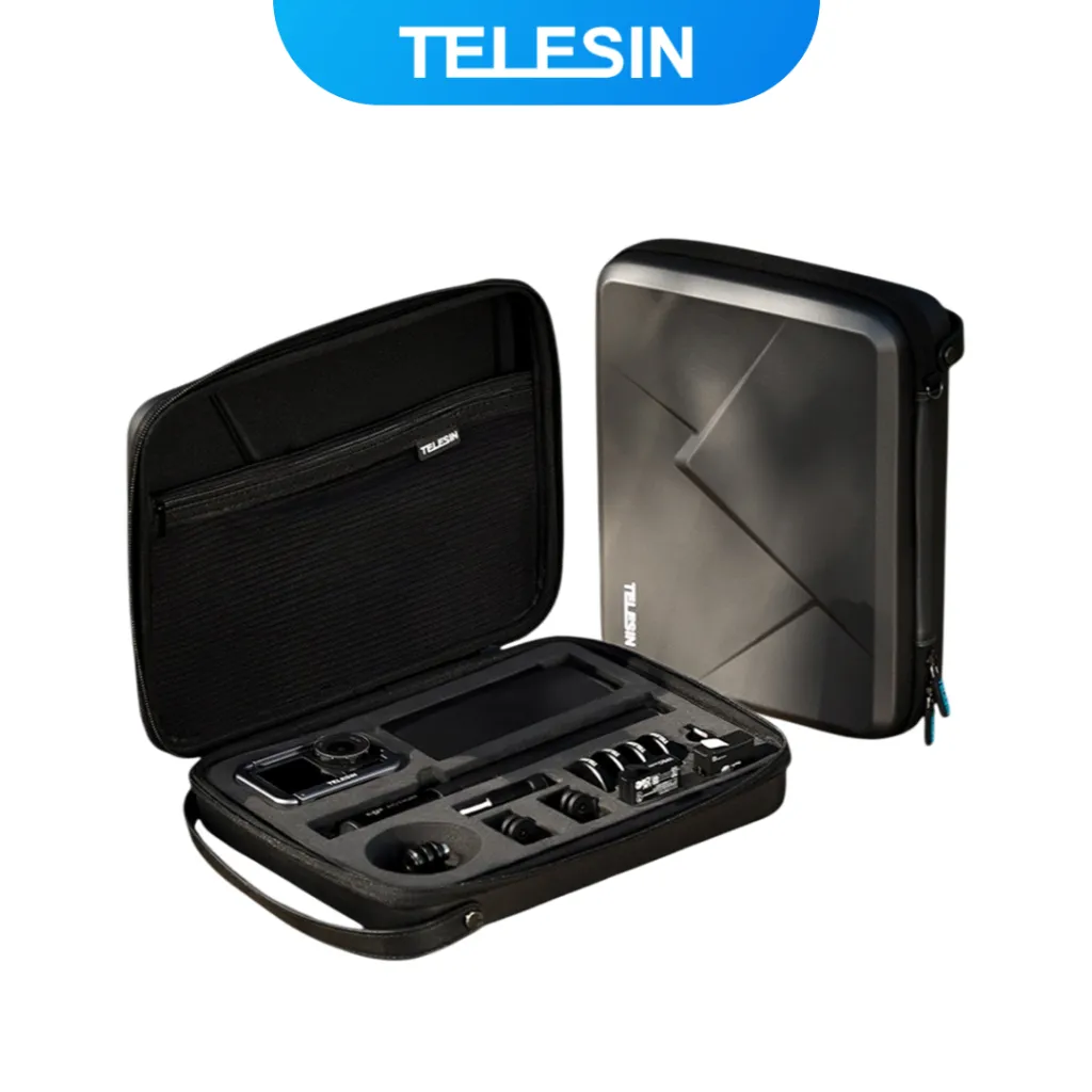 TELESIN Tas Kamera Aksi DJI Osmo Action 3/4/5 Pro Hard Case Waterproof - S6-PRC-05-TDJ