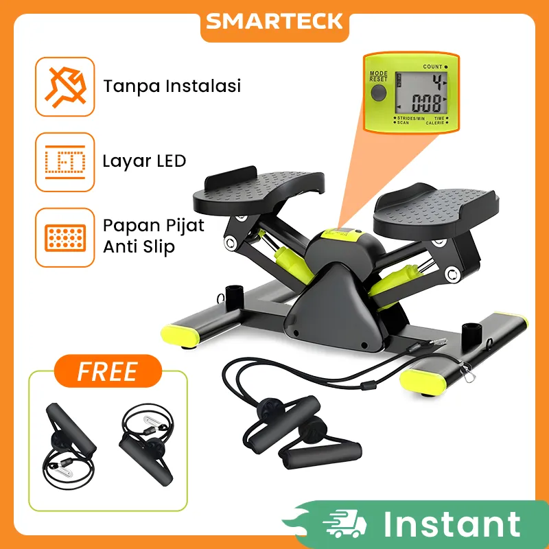 Smarteck Mini Side Stepper V-shape Stepper STP02 Alat Fitness Olahraga Air Climber Silent Stepper Climbing Machine Walker Glider Home Fitness Equipment Alat Olahraga Pembakar Kalori Glider Alat Penurun Berat Badan