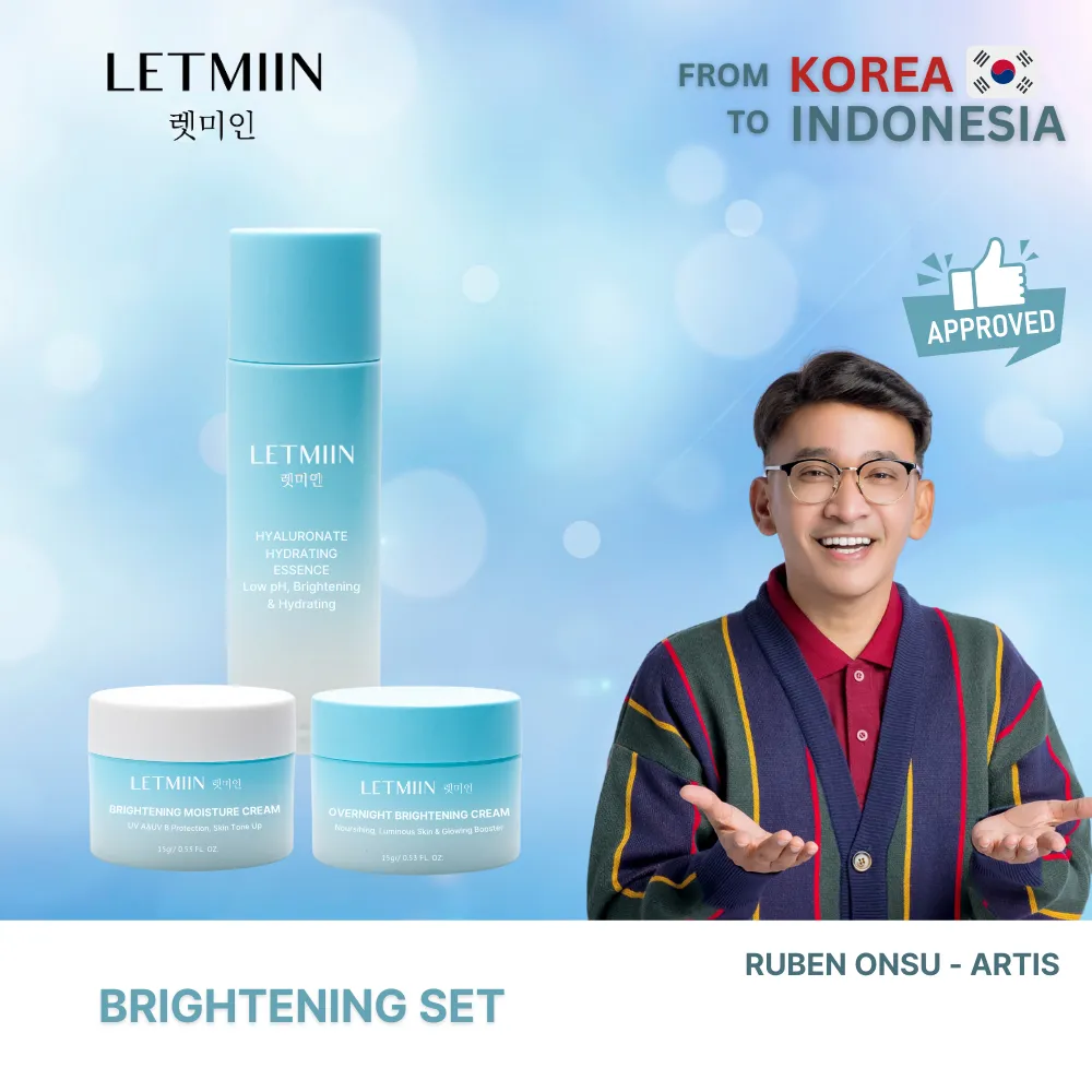 1 Paket Skincare Brightening ( Tanpa Serum dan Facial wash ) | Skincare mencerahkan dalam 14 hari | Skincare korea murah | Skincare glowing