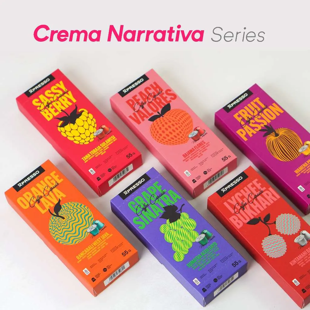 XPRESSO Kopi Kapsul - CREMA NARATIVA SERIES - Nespresso Coffee Capsules Compatible