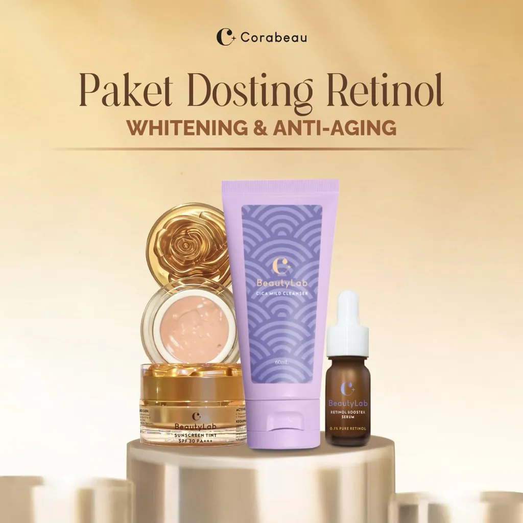 CORABEAU PAKET DOSTING RETINOL - Paket Pencerah & Anti Aging