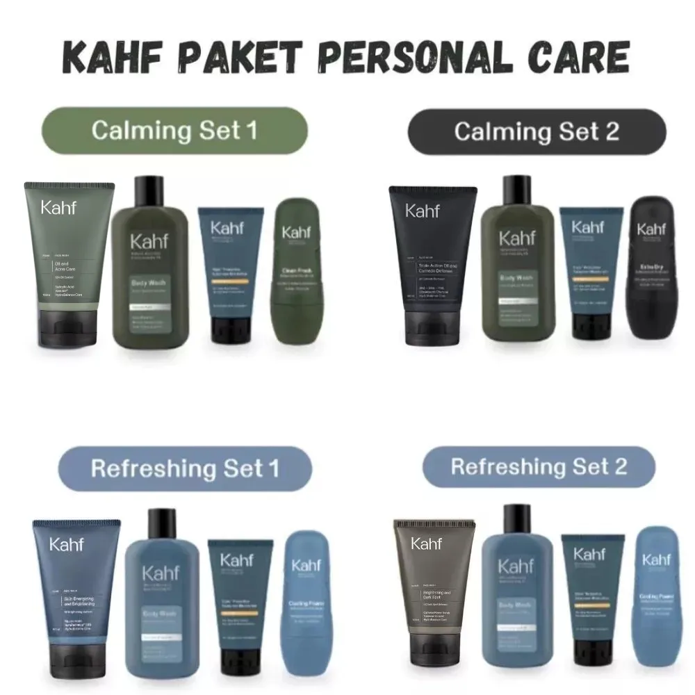 PAKET Kahf Personal Care [Face Wash + Body Wash + Deodorant + Sunscreen]