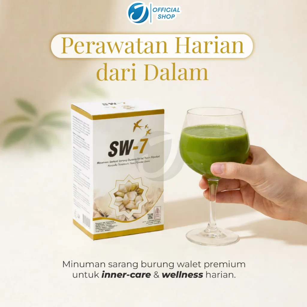 SW7 Minuman Sarang Burung Walet Premium | Fiber Drink untuk Detox Harian & Pencernaan Sehat | Tubuh Lebih Ringan | Kontrol Gula Tubuh