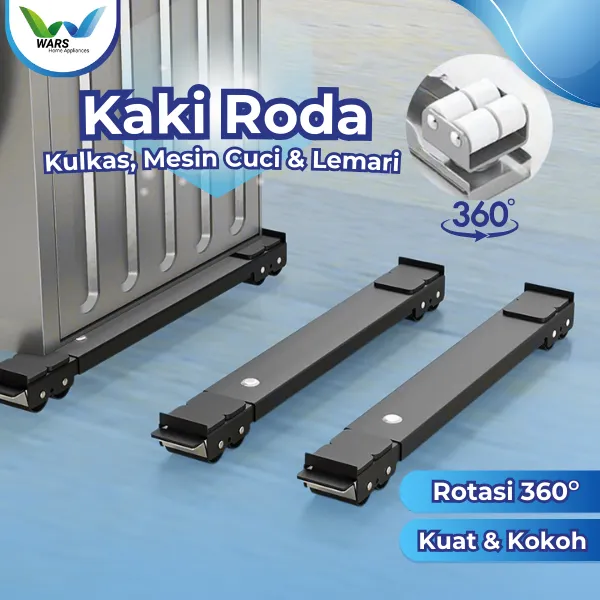 WARS Kaki Roda Lemari Kulkas Mesin Cuci Portable Adjustable