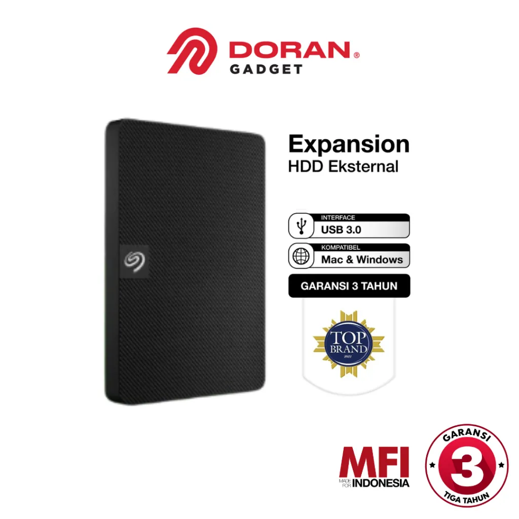 Harddisk | HD External 1TB 2TB 4TB Seagate Expansion - Garansi MFI 3 Tahun