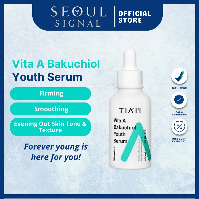 TIAM Vita A Anti-Wrinkle Moisturizer | TIAM Vita A Bakuchiol Firming Eye Cream 30ml | TIAM Vita A Bakuchiol Youth Serum 40ml