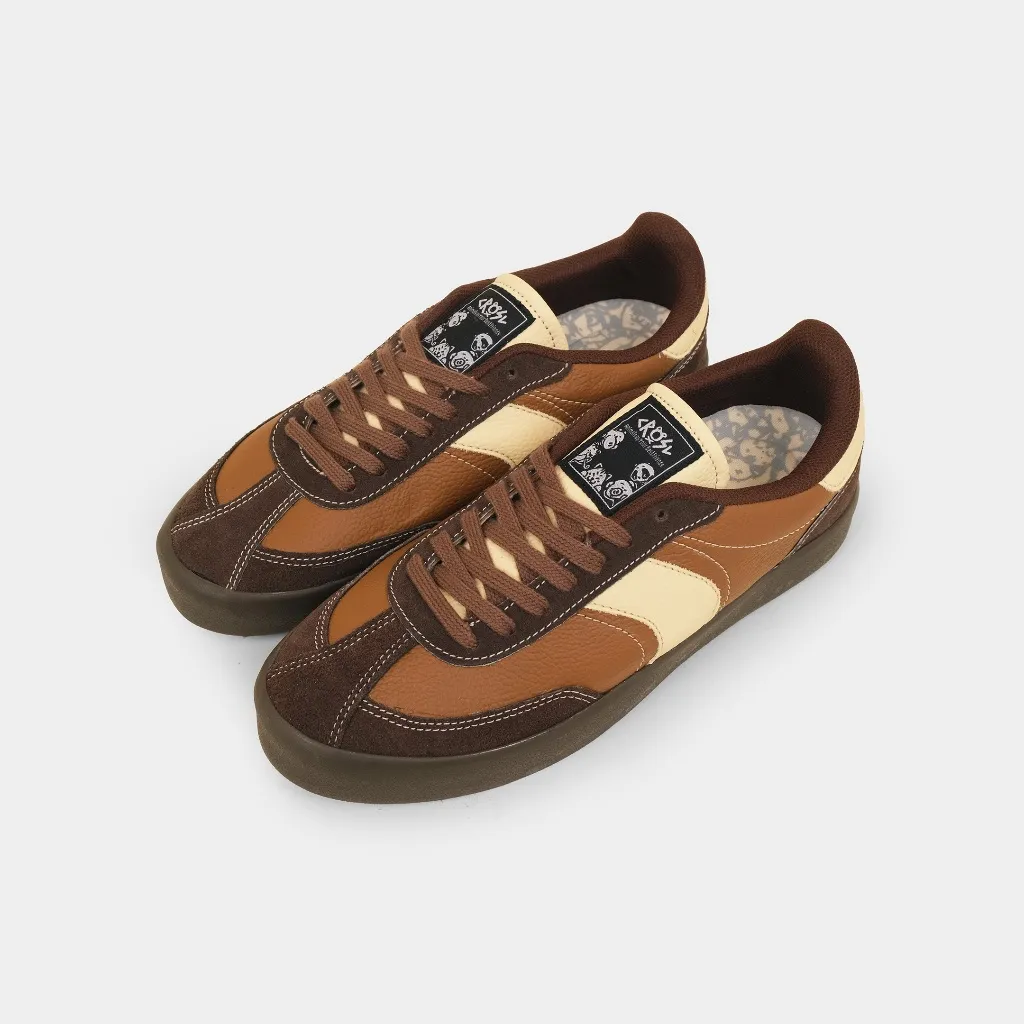 CRSL Choco Slyde Sneakers Brown I Sepatu Bertali I Sporty I Unisex Pria Wanita