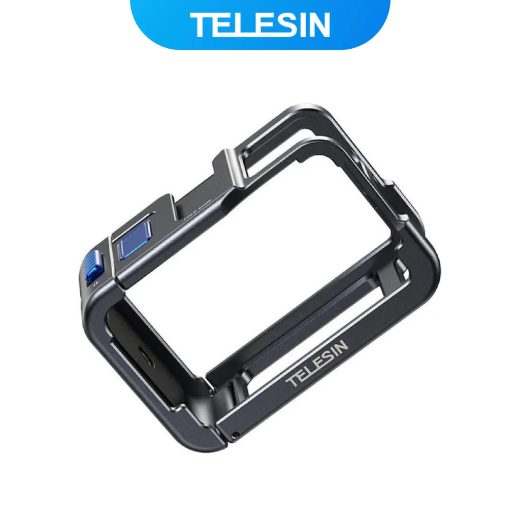 TELESIN Case Pelindung Kamera Aksi DJI OSMO Action 3/4/5 Pro Aluminium - S6-FMS-13-TDJ