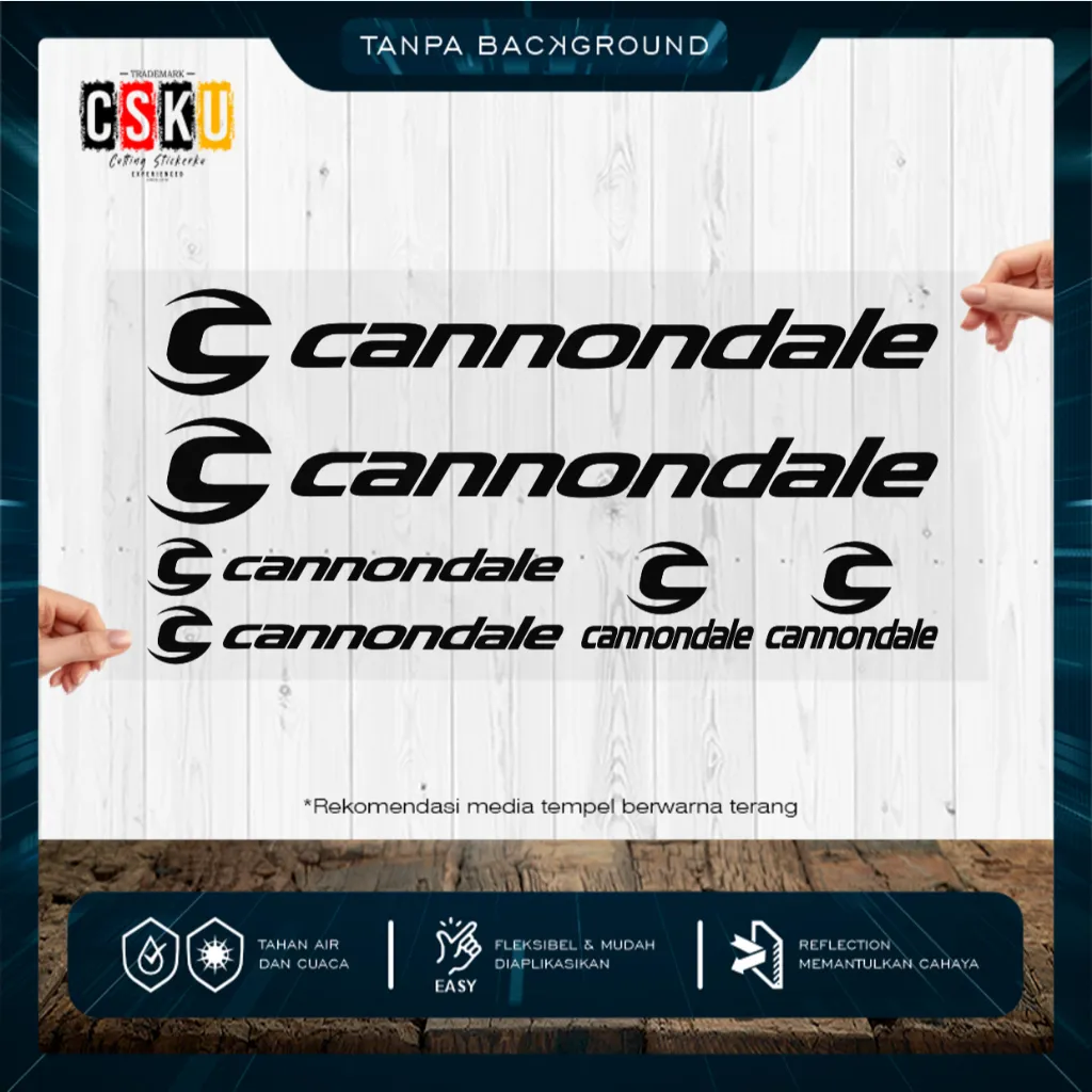Cutting Stiker Cannondale Variasi Sepeda Sticker Frame Aksesoris Body Style Lipat Keren Decal Striping Bike Road Fixie Mtb Balap Timbul Universal Murah Reflective Nyala Tahan Air Bodi Hologram Batang Gunung Anak Sepedah Kustom Modif