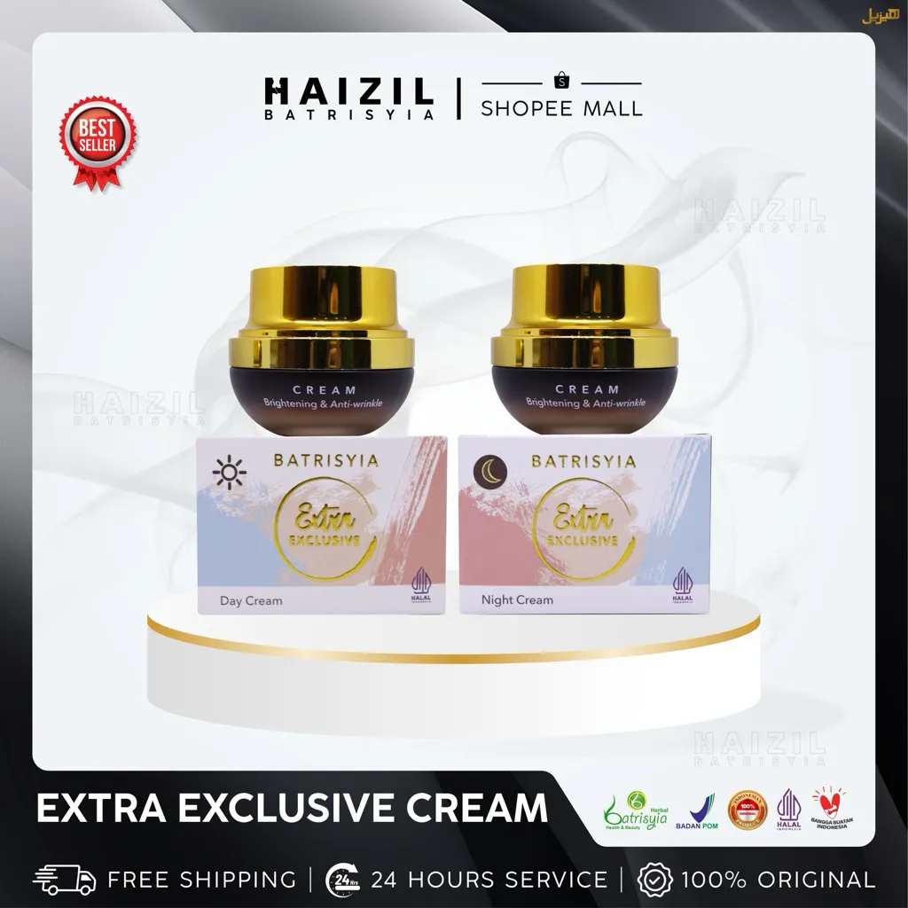 BATRISYIA - Extra Exclusive Cream 17gr | Day - Night | Extra Hydrate