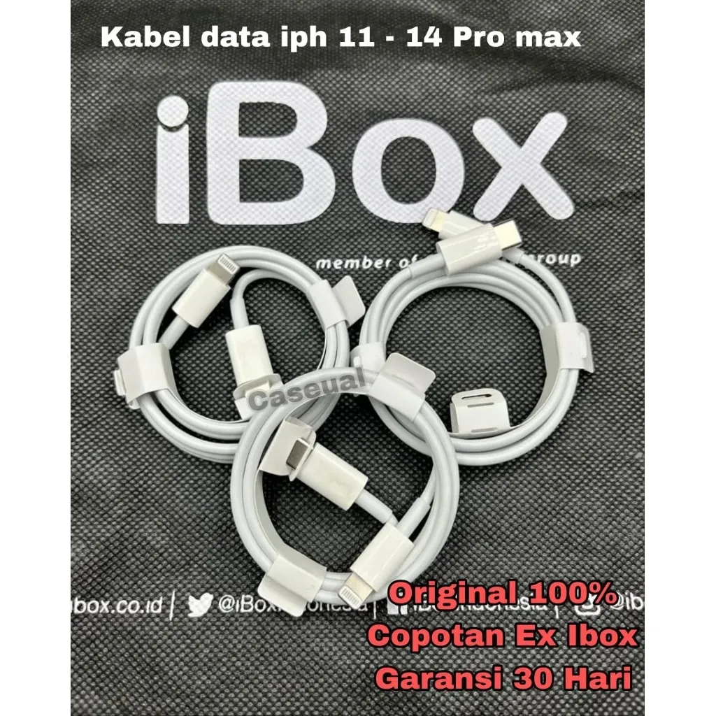 Kabel Data iph Lightning Ex Ibx Original 100% Fast Charging – Garansi 30 Hari