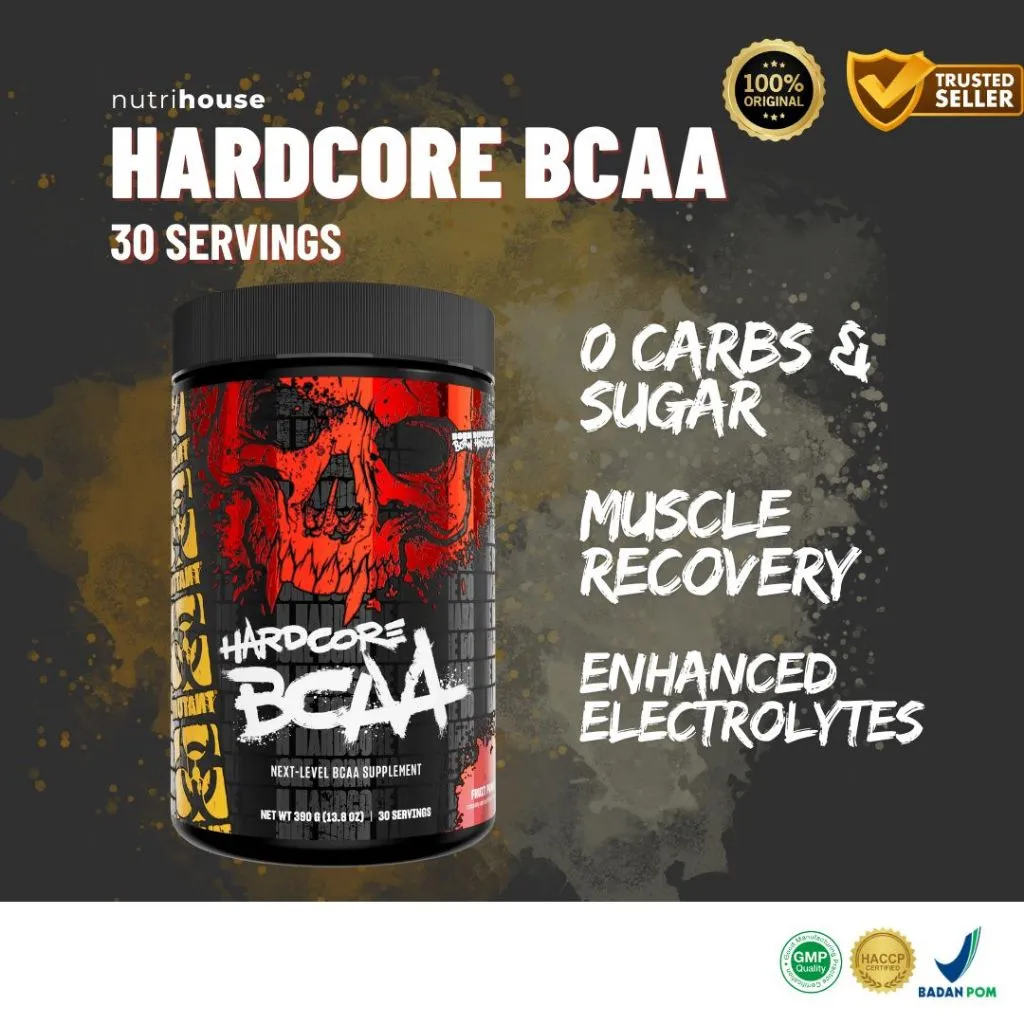 Mutant Hardcore BCAA 30 servings BCAAs 8grams of BCAA plus Electrolytes