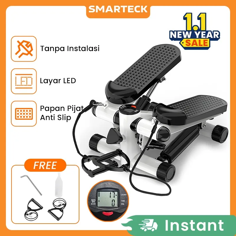 Smarteck Mini Stepper STP01 Air Climber Silent Stepper Climbing Machine Walker Glider Home Multifunctional Fitness Equipment Alat Olahraga Pembakar Kalori Glider Alat Penurun Berat Badan